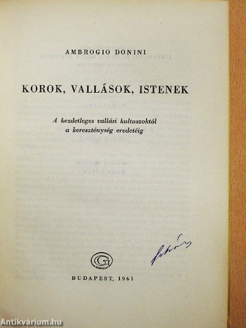 Korok, vallások, istenek