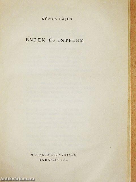 Emlék és intelem