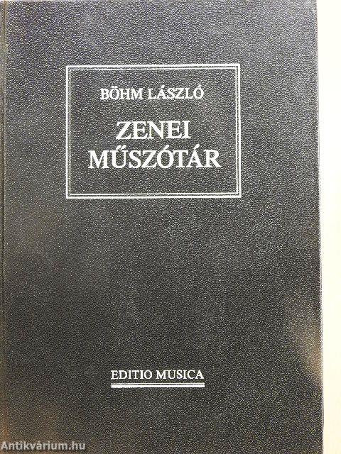 Zenei műszótár
