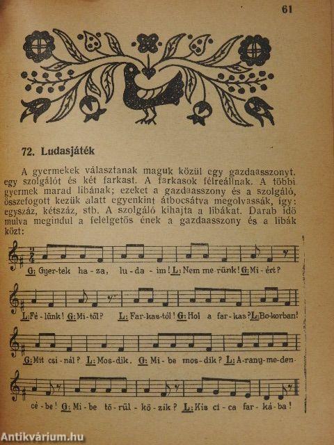 Száz népi játékdal