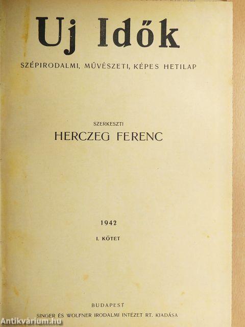 Uj Idők 1942. január-június I. (fél évfolyam)