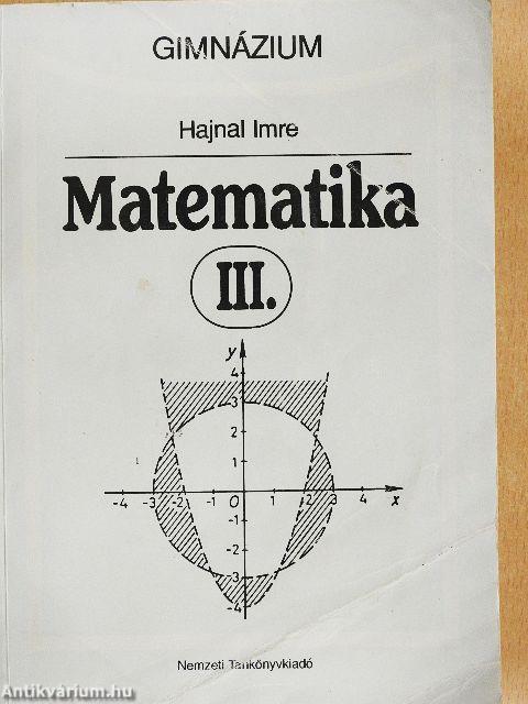 Matematika III.