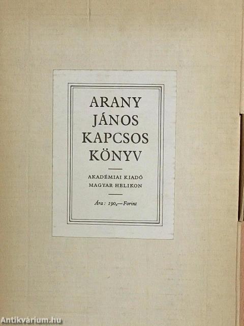 Arany János Kapcsos könyve