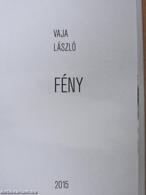 Fény (dedikált példány)