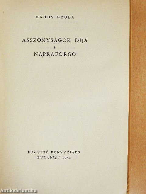 Asszonyságok díja/Napraforgó