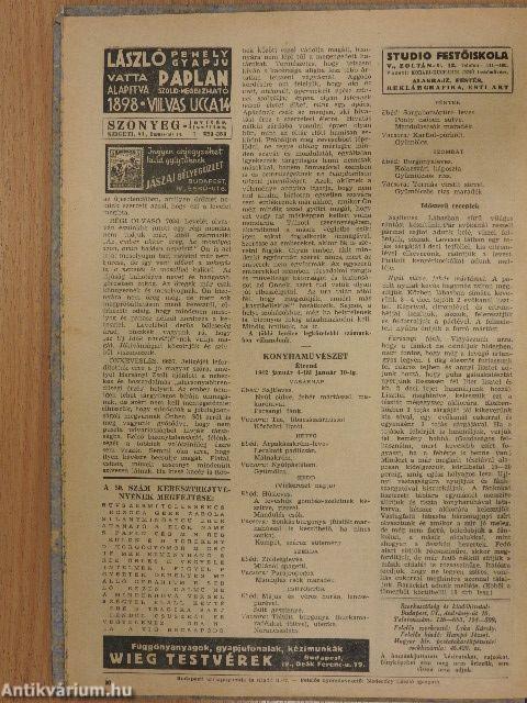 Uj Idők 1942. január-június I. (fél évfolyam)