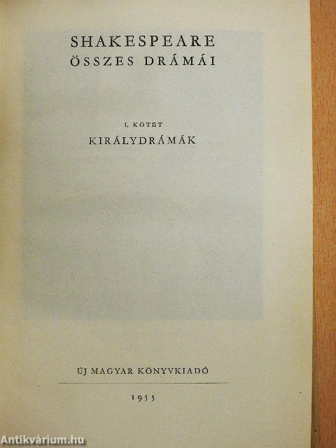 Shakespeare összes drámái I-VI.
