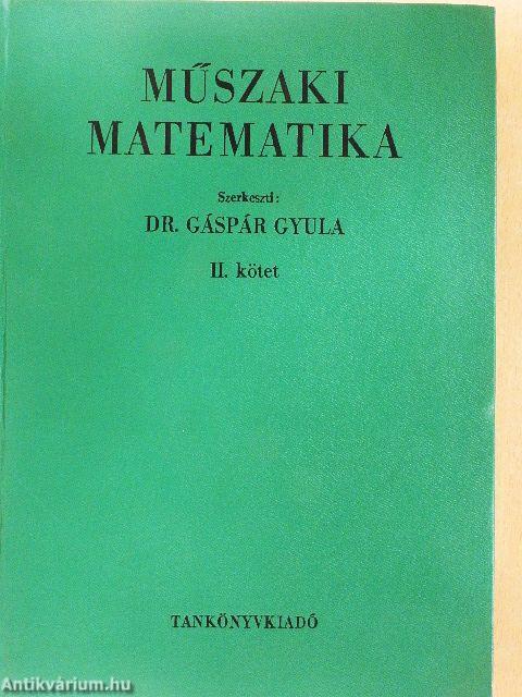 Műszaki matematika II.