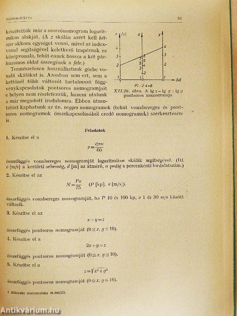 Műszaki matematika III.