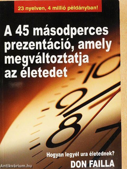 A 45 másodperces prezentáció, amely megváltoztatja az életedet