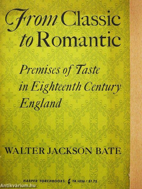 From Classic to Romantic