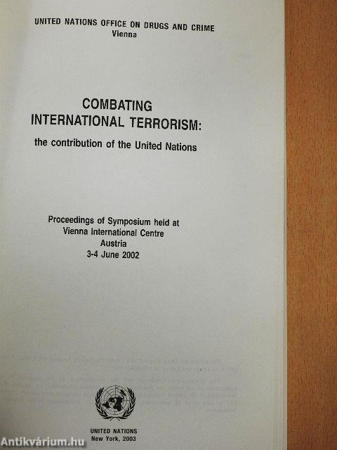 Combating International Terrorism