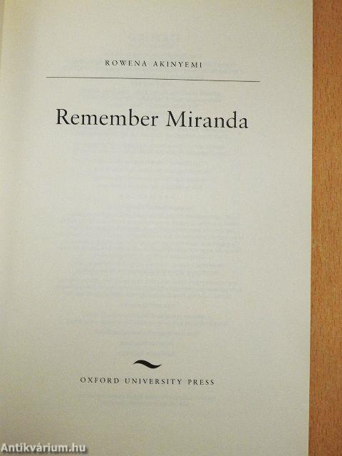 Remember Miranda