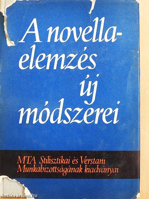 A novellaelemzés új módszerei