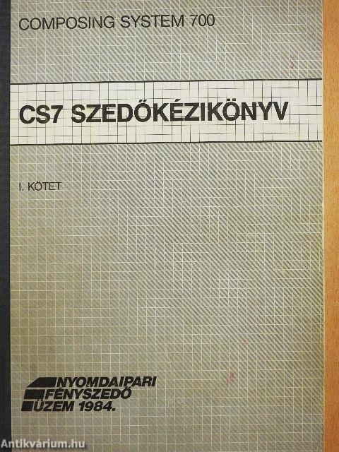 CS7 szedőkézikönyv I.