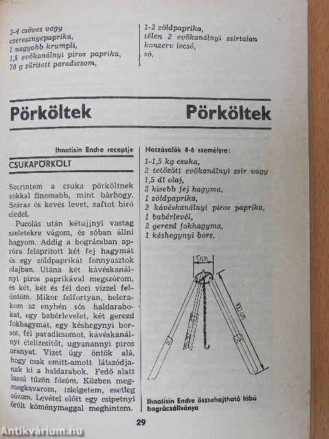 Bográcsban, parázson