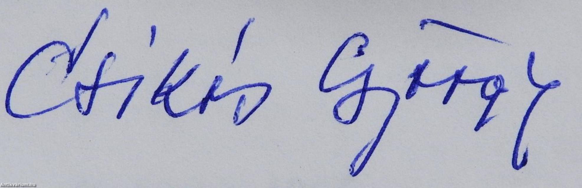 A sólyom fiókái (dedikált példány)
