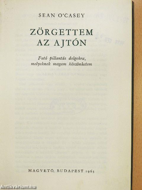 Zörgettem az ajtón