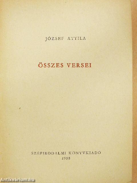 József Attila összes versei