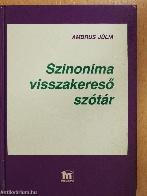 Szinonima visszakereső szótár