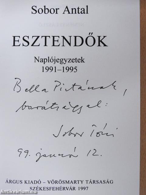 Esztendők (dedikált példány)