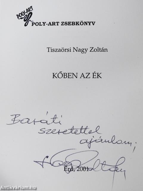 Kőben az ék (dedikált példány)