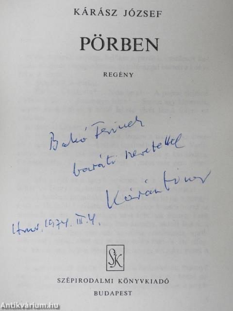 Pörben (dedikált példány)