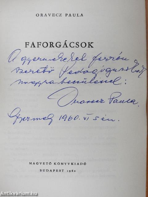 Faforgácsok (dedikált példány)