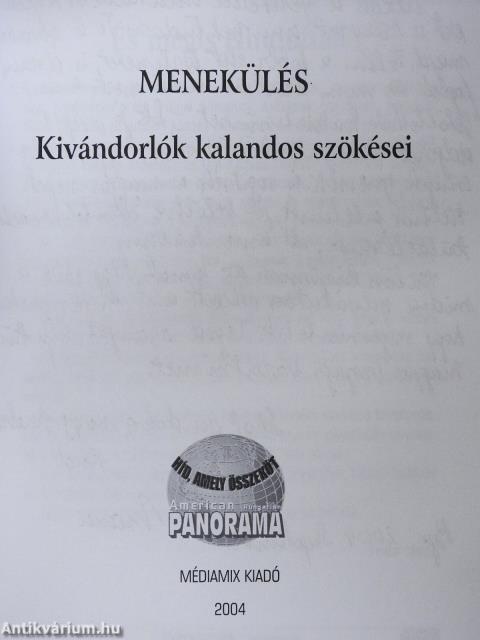 Menekülés (dedikált példány)