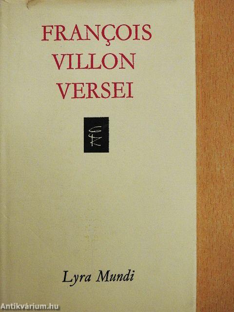 Francois Villon versei