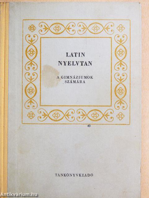 Latin nyelvtan