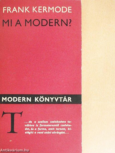 Mi a modern?