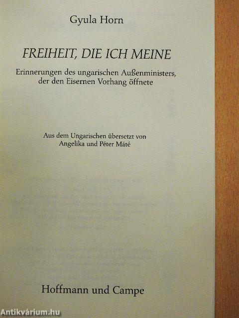 Freiheit, die ich meine