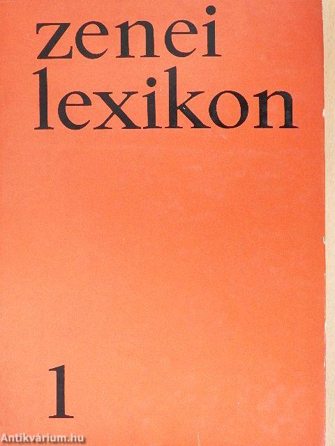 Zenei Lexikon 1-3.