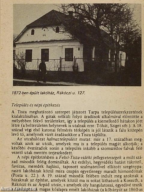 Tarpa - Műemlékek