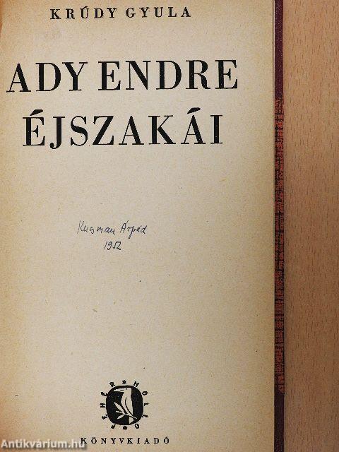 Ady Endre éjszakái