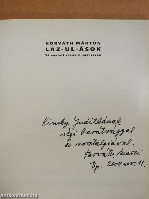 Láz-ul-ások (dedikált példány)