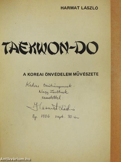 Taekwon-do (dedikált példány)