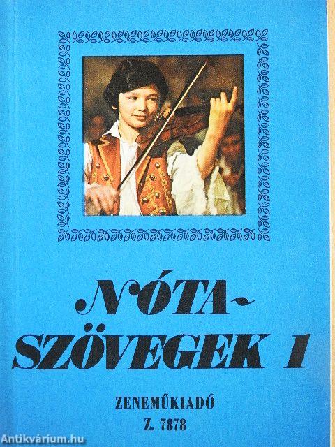 Nótaszövegek 1.