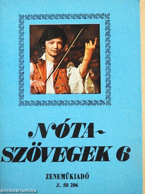 Nótaszövegek 6.