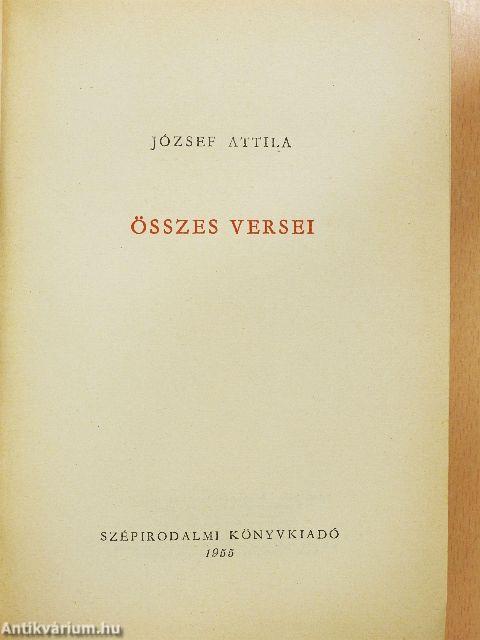 József Attila összes versei