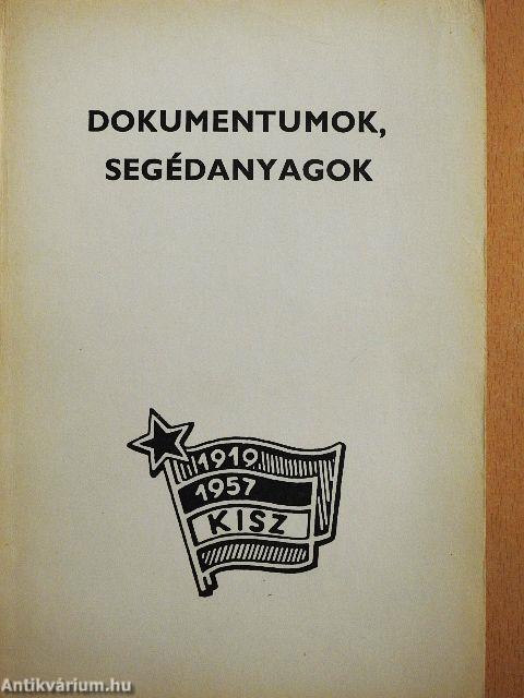 Dokumentumok, segédanyagok
