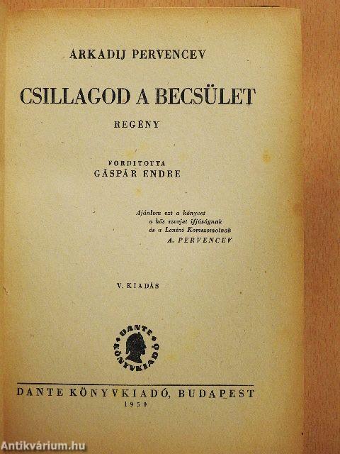 Csillagod a becsület