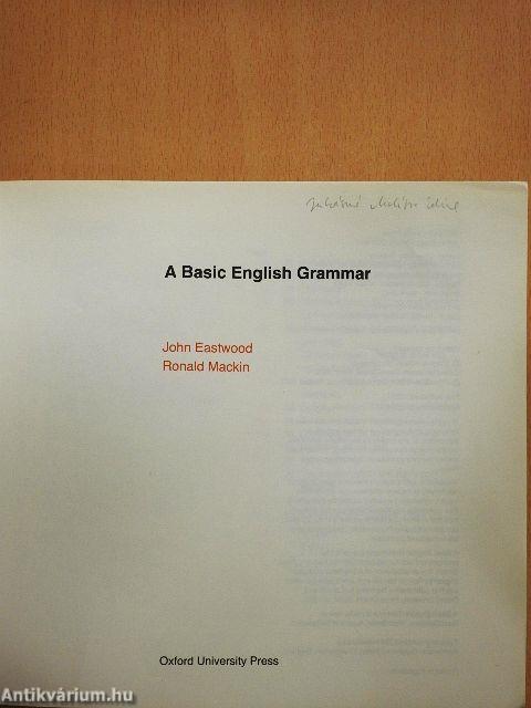 A Basic English Grammar