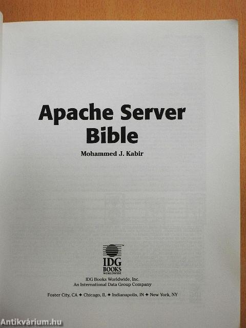 Apache Server Bible - CD-vel