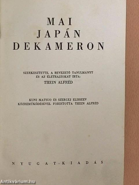 Mai japán dekameron