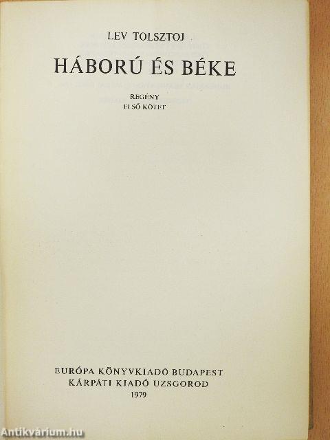 Háború és béke I-IV.