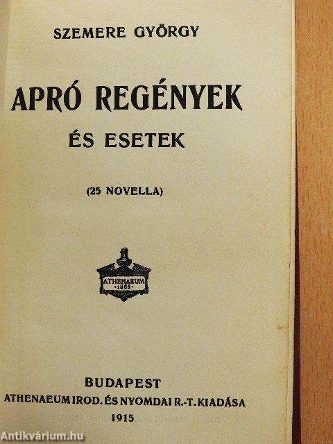 Apró regények és esetek