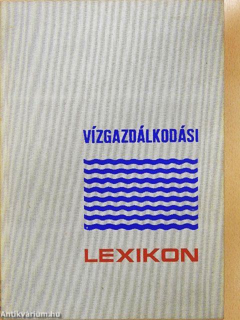 Vízgazdálkodási lexikon