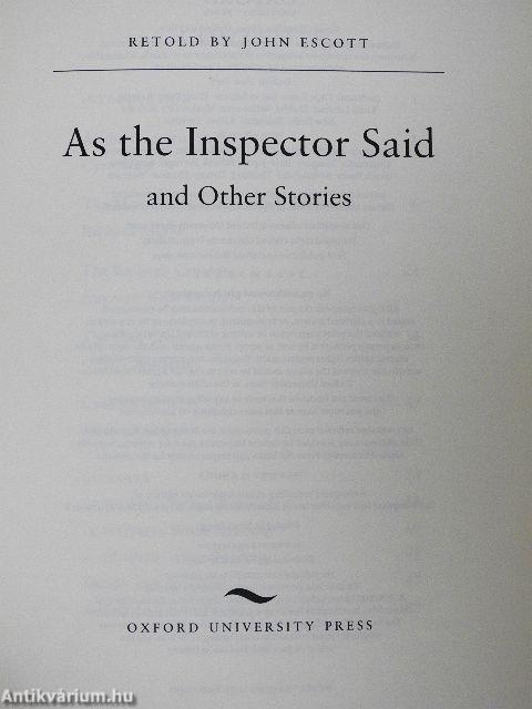 As the Inspector Said and Other Stories